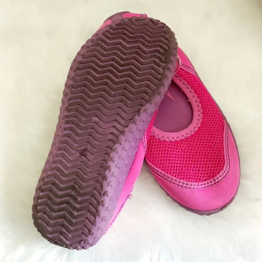 SPEEDO Girls Pink Mary Jane Neoprene Water Shoe XL
